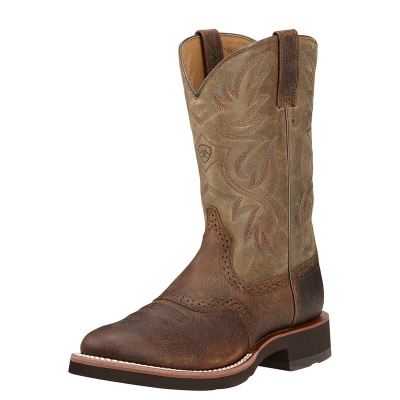 Ariat Heritage Crepe Kahverengi / Zeytin Yeşili Western Csizma Erkek (30964-004)